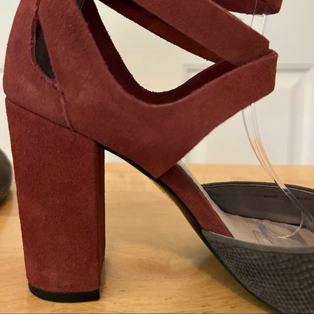 Farylrobin Tavi Faux Suede Heels Size 10 - Picture 10 of 14